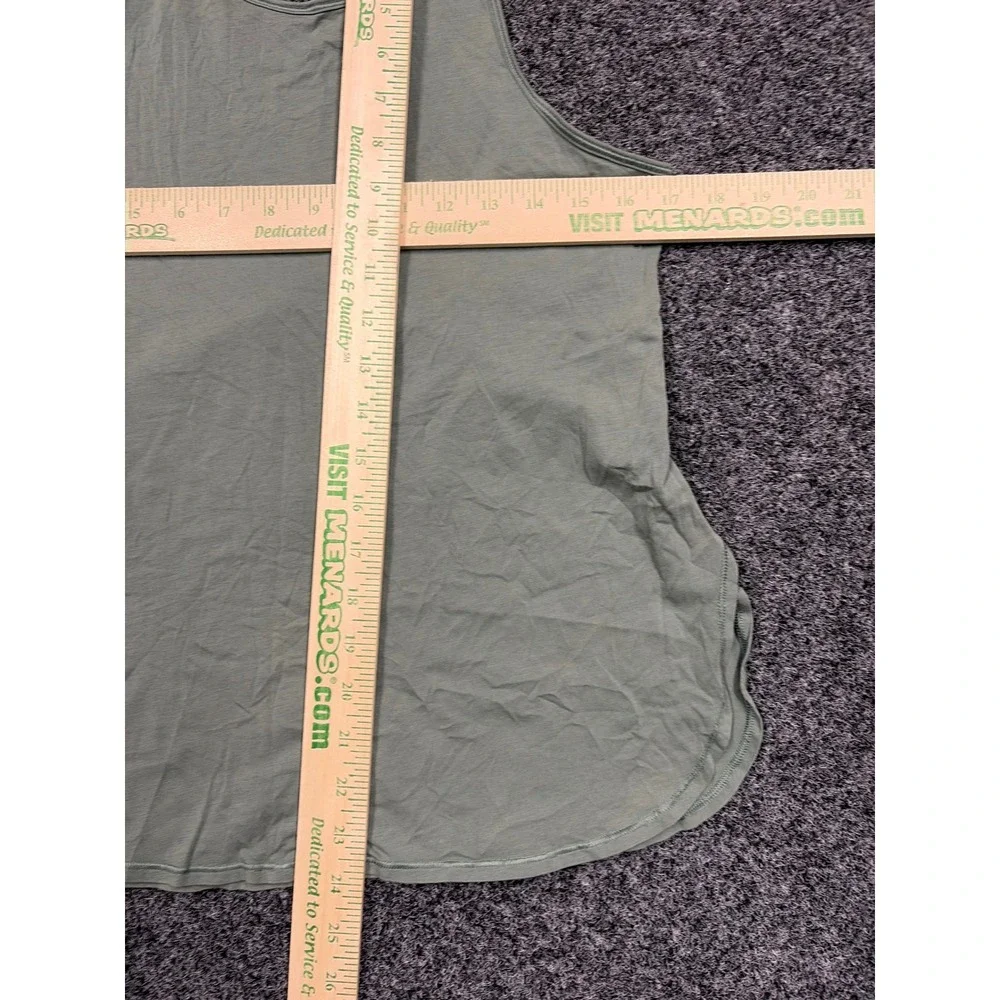 Lululemon Tank Top Womens 10 Green All It Takes Racerback Open Back Yoga Gym
